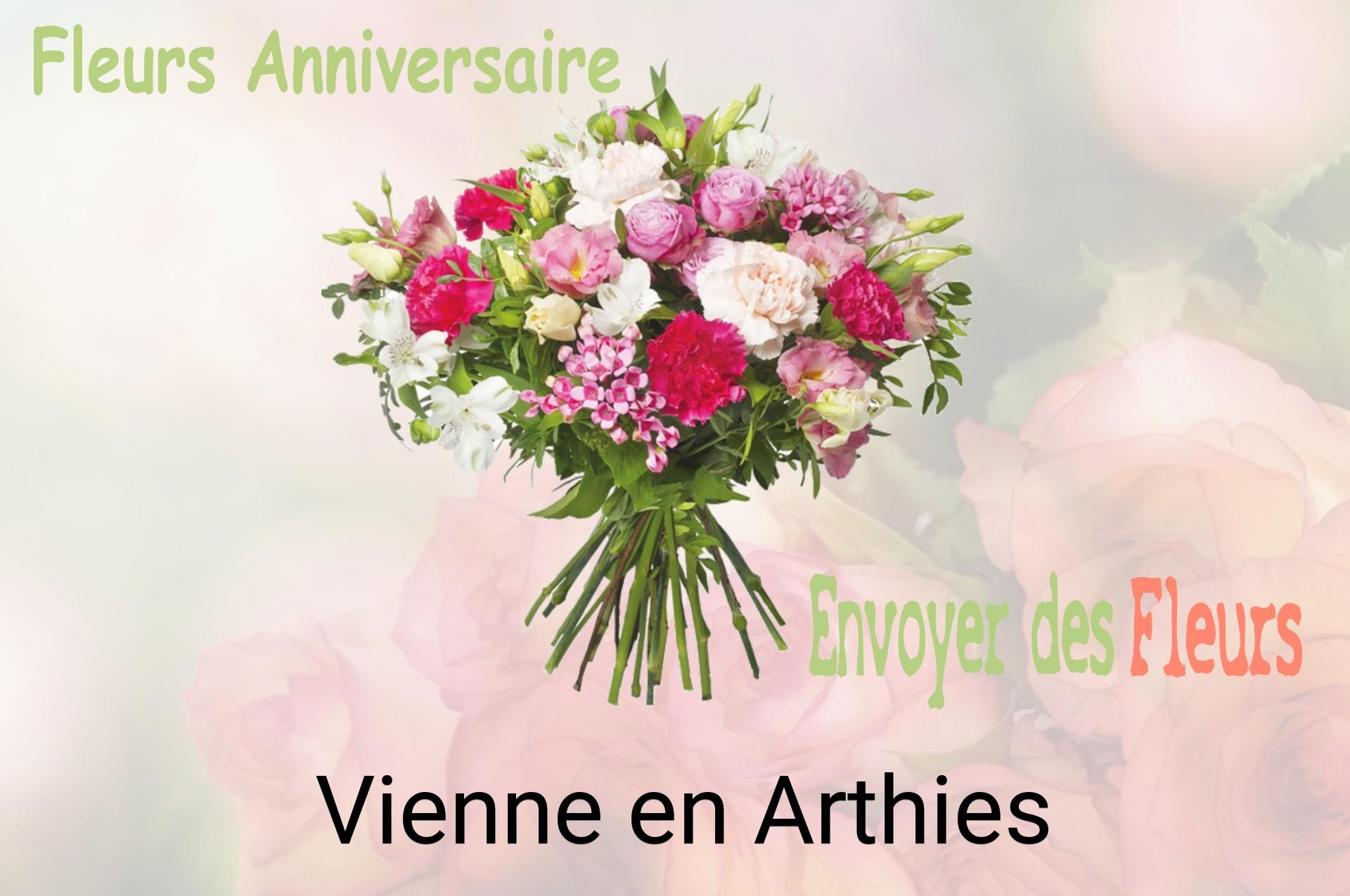 Bouquet de fleurs d’anniversaire livré à Vienne-en-Arthies